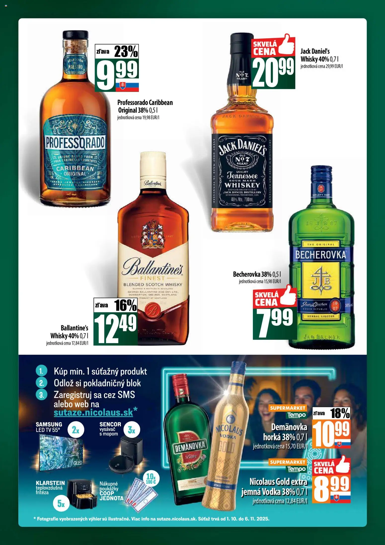 Nové COOP Jednota akcie – leták je platný od 23.10.2025 | Strana: 58 | Produkty: Tv, Fritéza, Teplovzdušná frítéza, Sencor vysávač