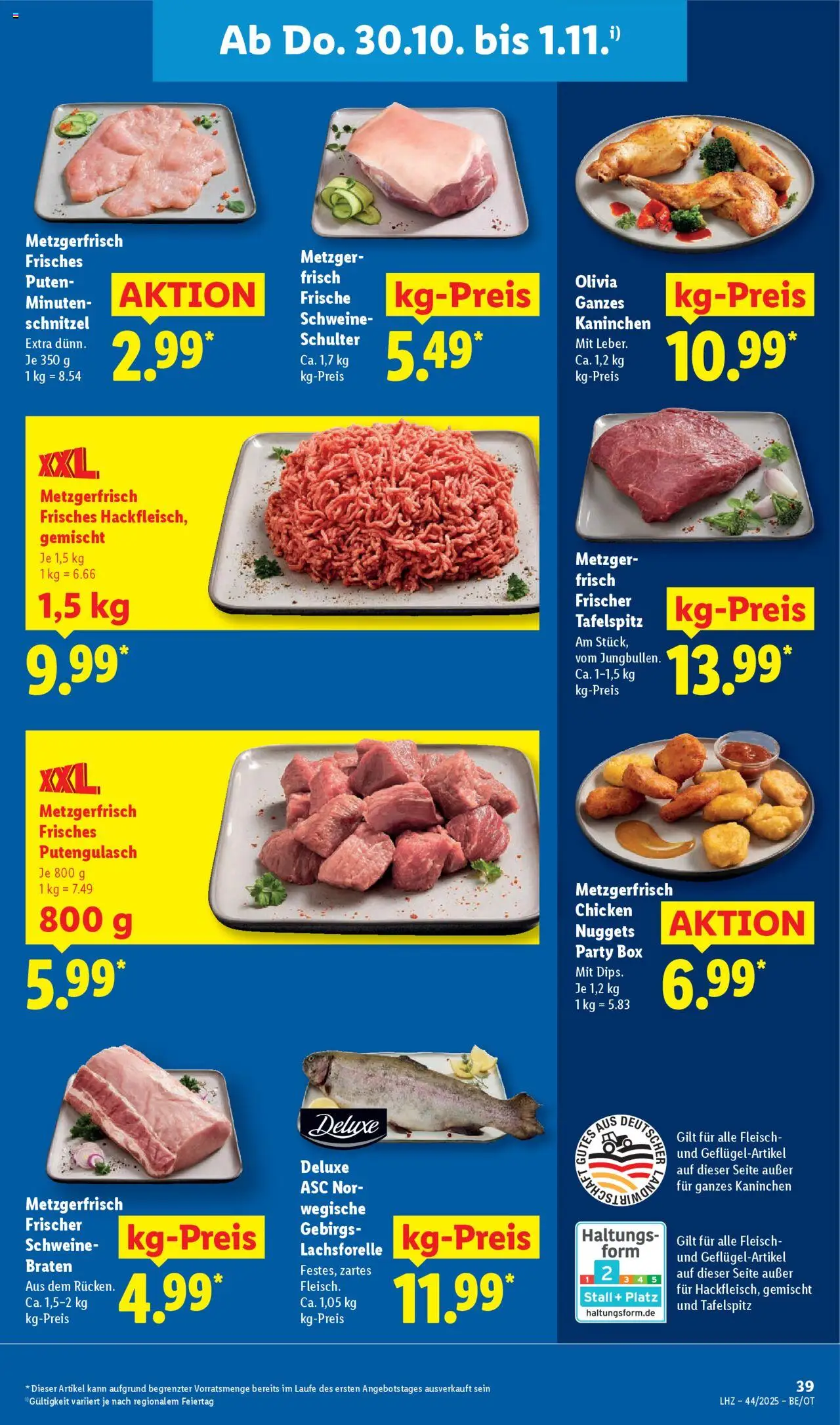Lidl Prospekt Prenzlau – gültig ab 27.10.2025 | Seite: 59 | Produkte: Tafelspitz, Kaninchen, Box, Schnitzel