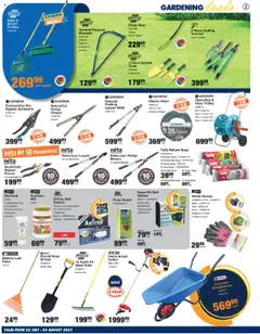 MICA Mega National Leaflet │ valid from 22.07.2025 | Page: 2 | Products: Cutter, Wheelbarrow, Brush, Bowsaw