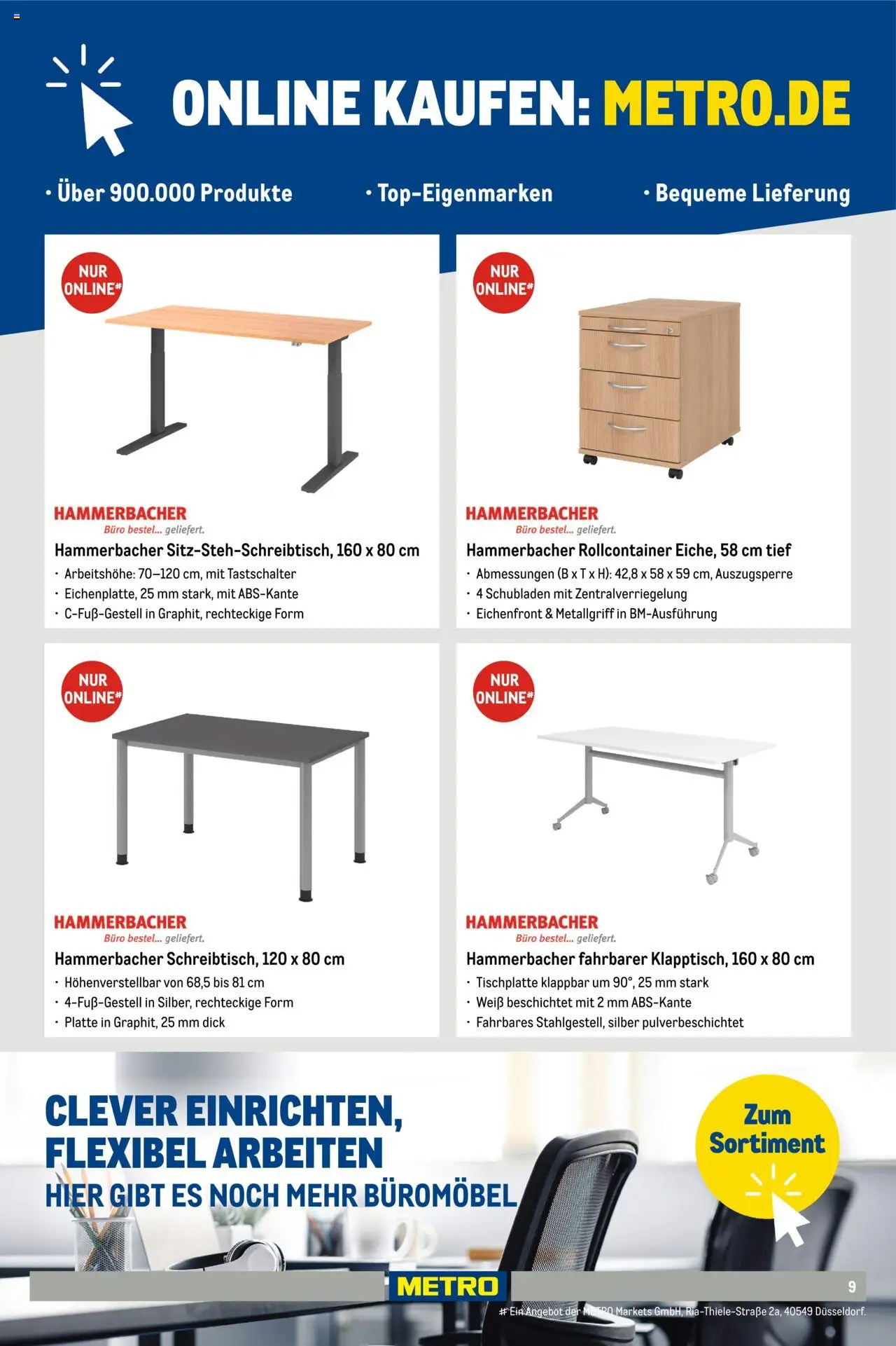Metro  Office Sortiment – gültig ab 01.10.2025 | Seite: 9 | Produkte: Rollcontainer