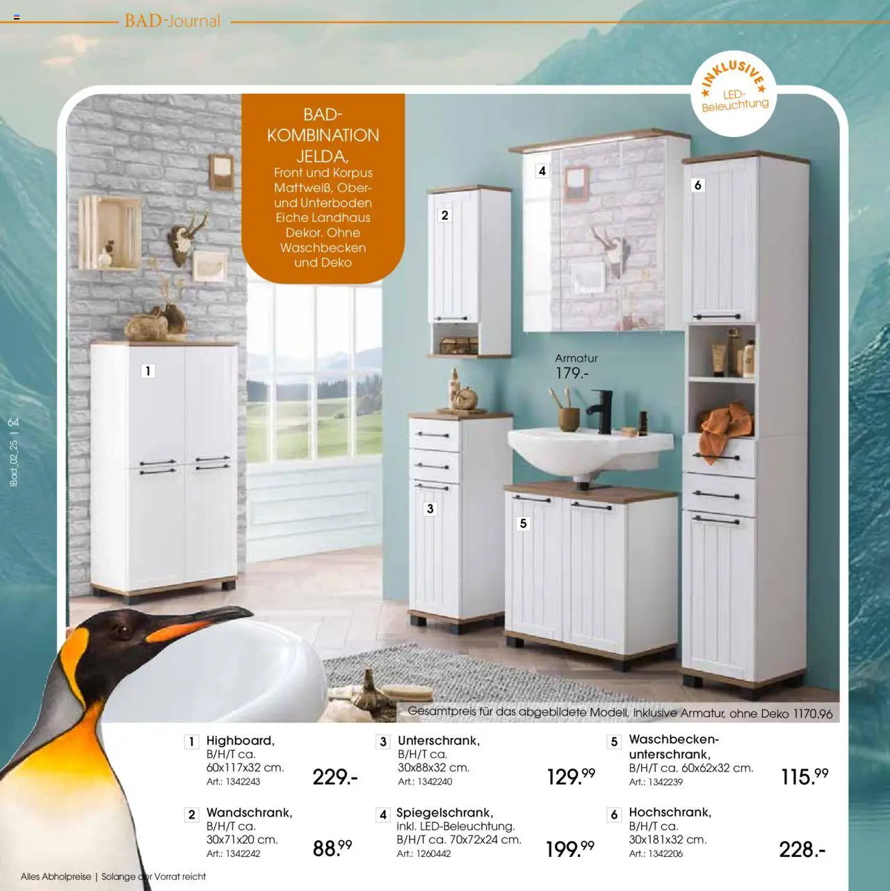 Zurbrüggen - Bad Spezial – gültig ab 11.06.2025 | Seite: 64 | Produkte: Waschbecken, Bad, Armatur