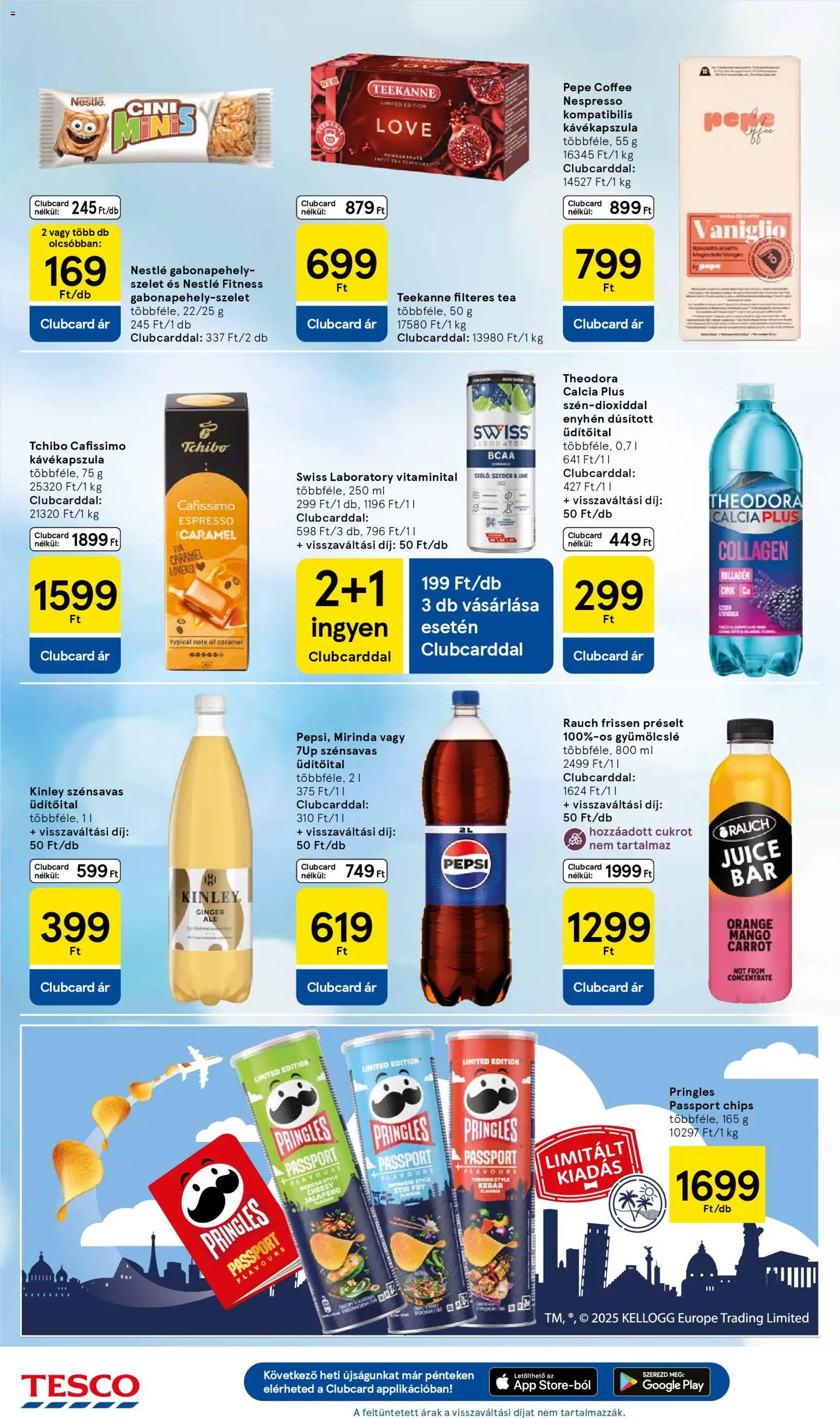 Tesco akciós ujság - amely érvényes a következő dátumtól: 30.10.2025 | Oldal: 24 | Termékek: Kávékapszula, Pepsi, Szeder, Mangó