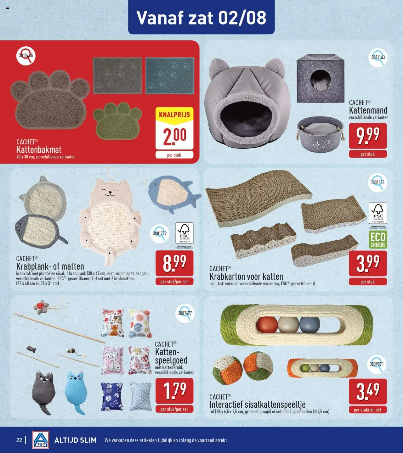 {H1} | Pagina: 22 | Producten: Kattenmand