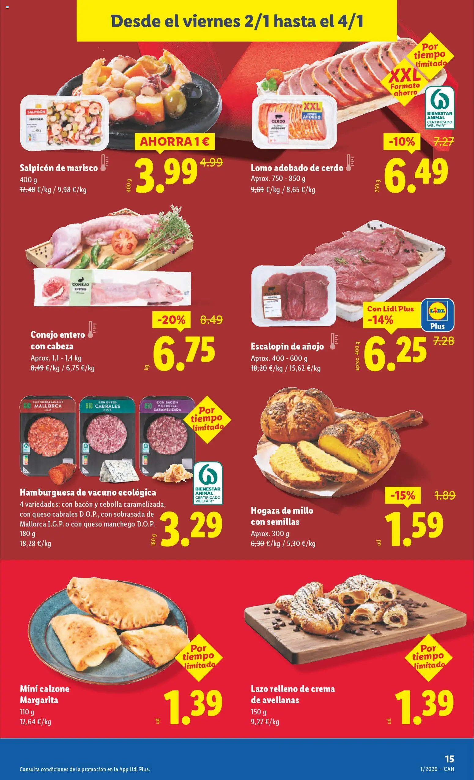 Lidl - Canarias │ válido desde el 29.12.2025 | Página: 29 | Productos: Queso, Cerdo, Σοκολατούχο γάλα, Sobrasada