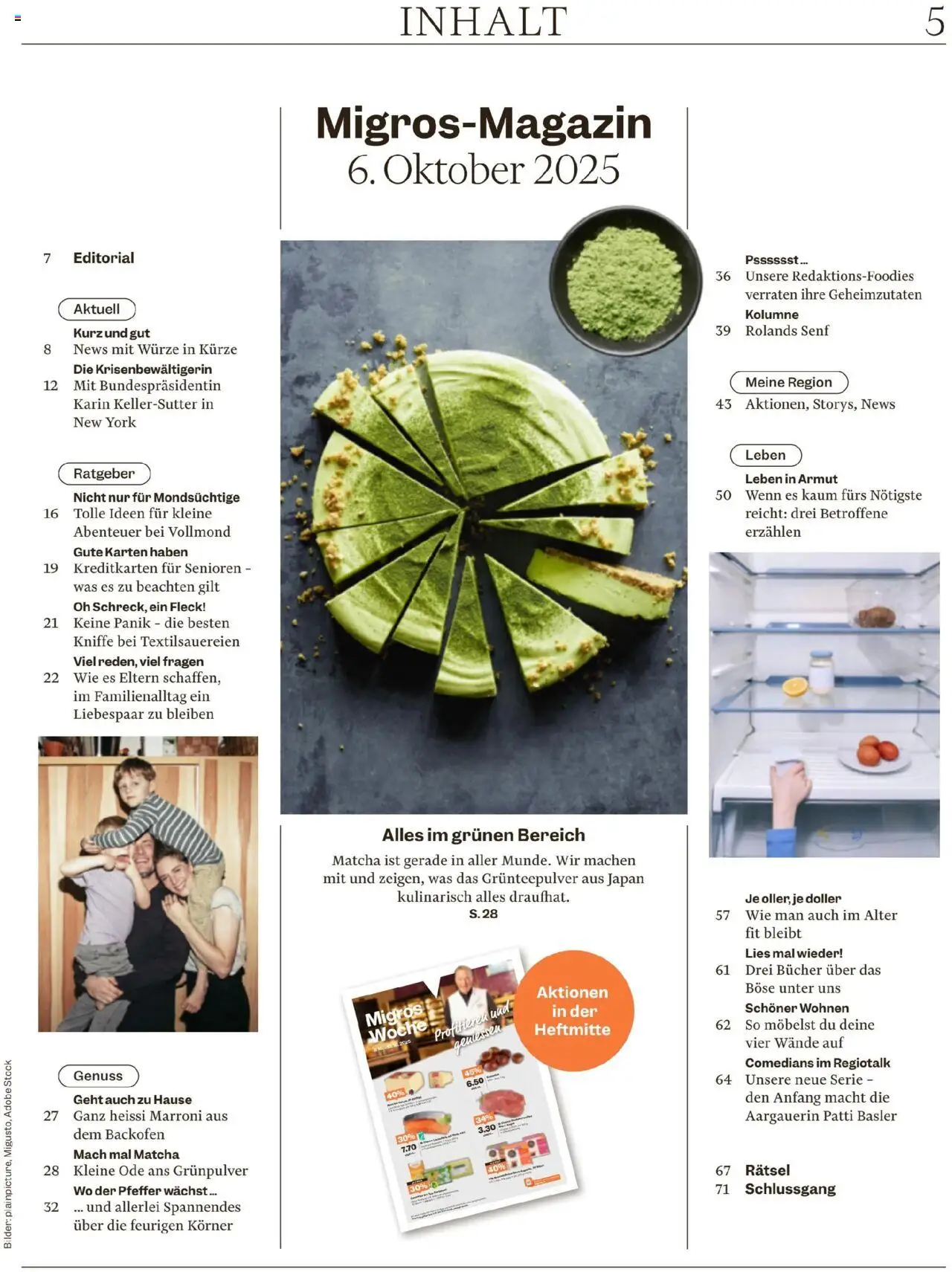 Migros Magazin – gültig ab 06.10.2025 | Seite: 5 | Produkte: Backofen, Pfeffer, Bilder