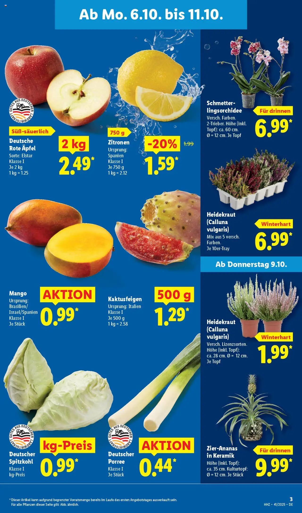 Lidl - Prospekt – gültig ab 06.10.2025 | Seite: 5 | Produkte: Äpfel, Mango, Zitronen