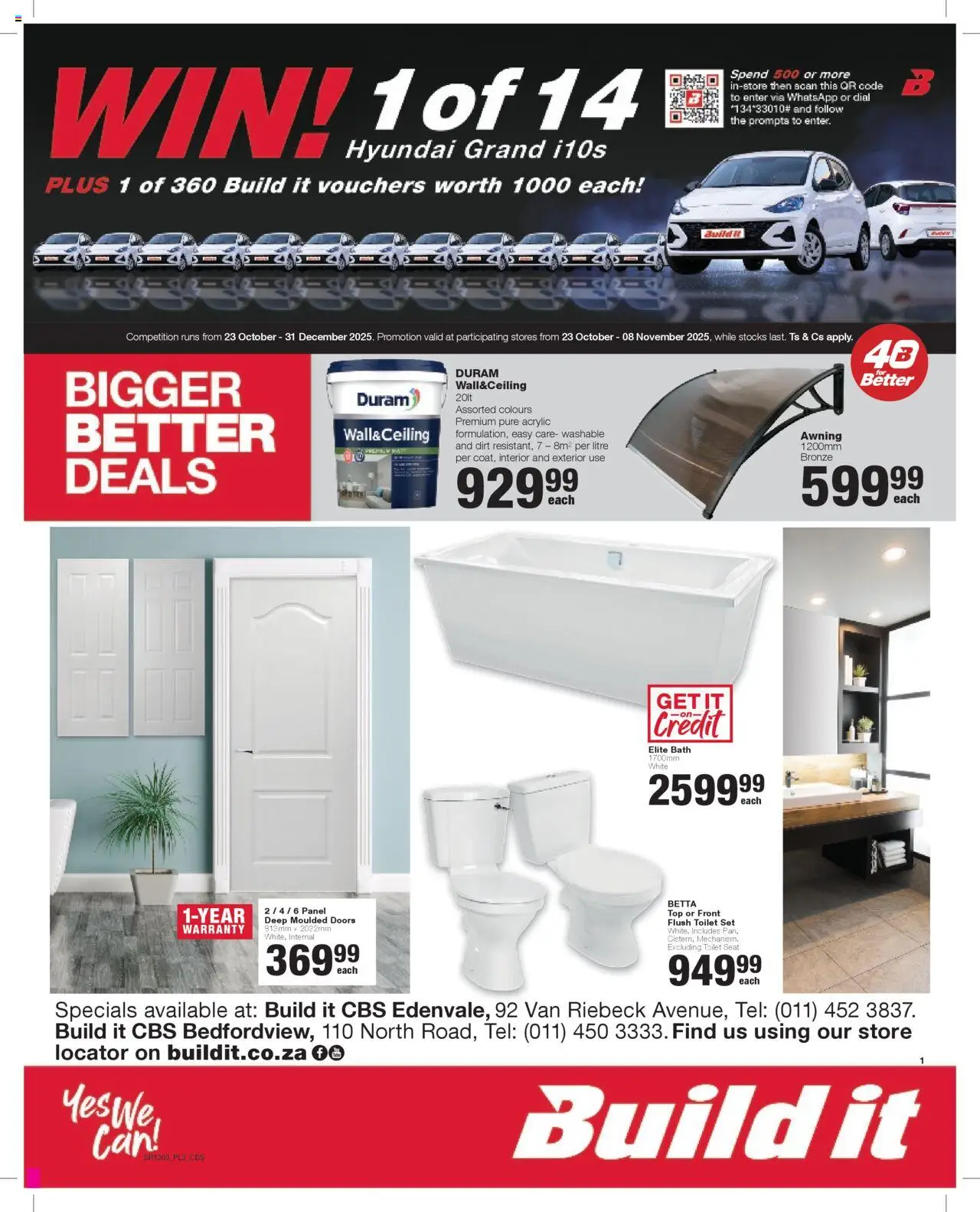 New Build It catalogue – valid from 23.10.2025 | Page: 1 | Products: Toilet, Bath, Toilet seat
