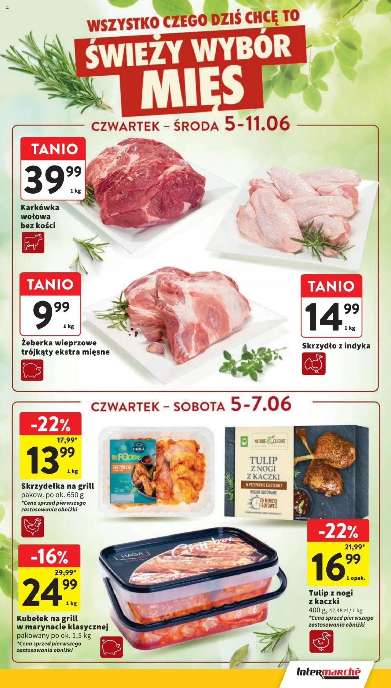 Intermarche Gazetka od 05.06.2025 | Strona: 15 | Produkty: Karkówka, Grill, Wolno gotowane