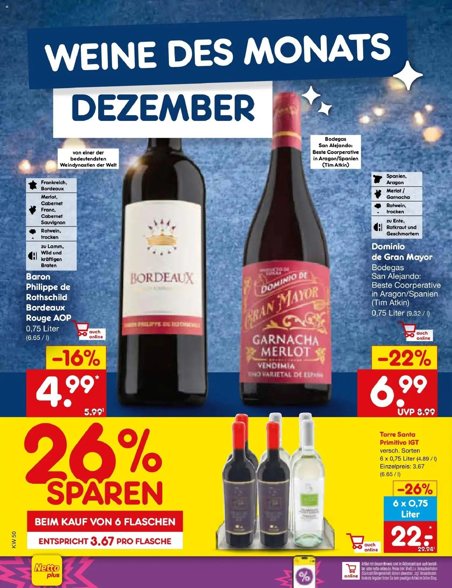 Netto Marken-Discount - Netto: Wochenangebote – gültig ab 07.12.2025 | Seite: 20 | Produkte: Merlot, Rouge