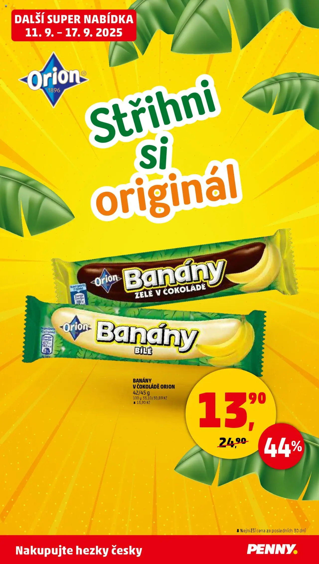 Penny Market leták - Čtvrtečník od 11.09.2025 | Strana: 42 | Produkty: Banány