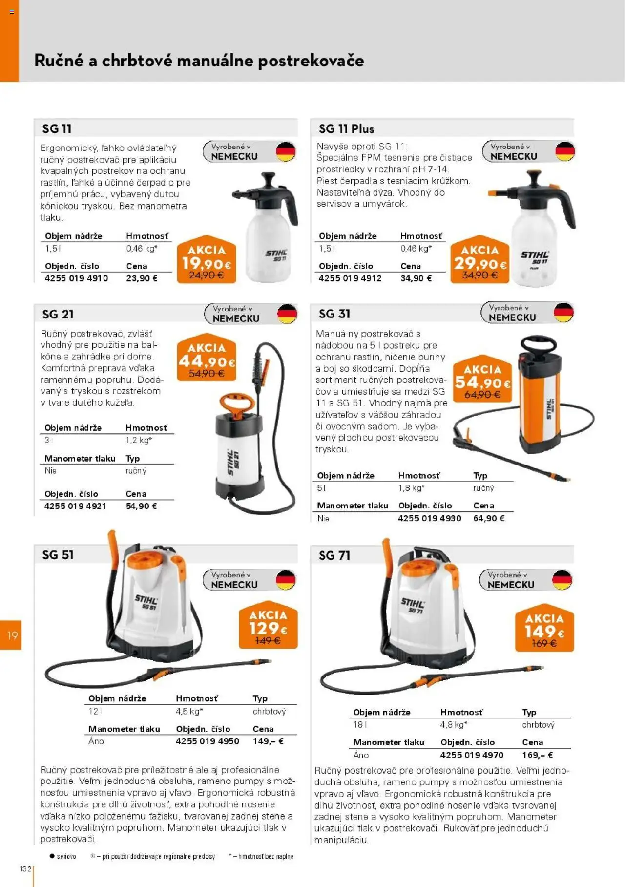 Nové STIHL akcie – leták je platný od 01.04.2025 | Strana: 132 | Produkty: Čerpadlo