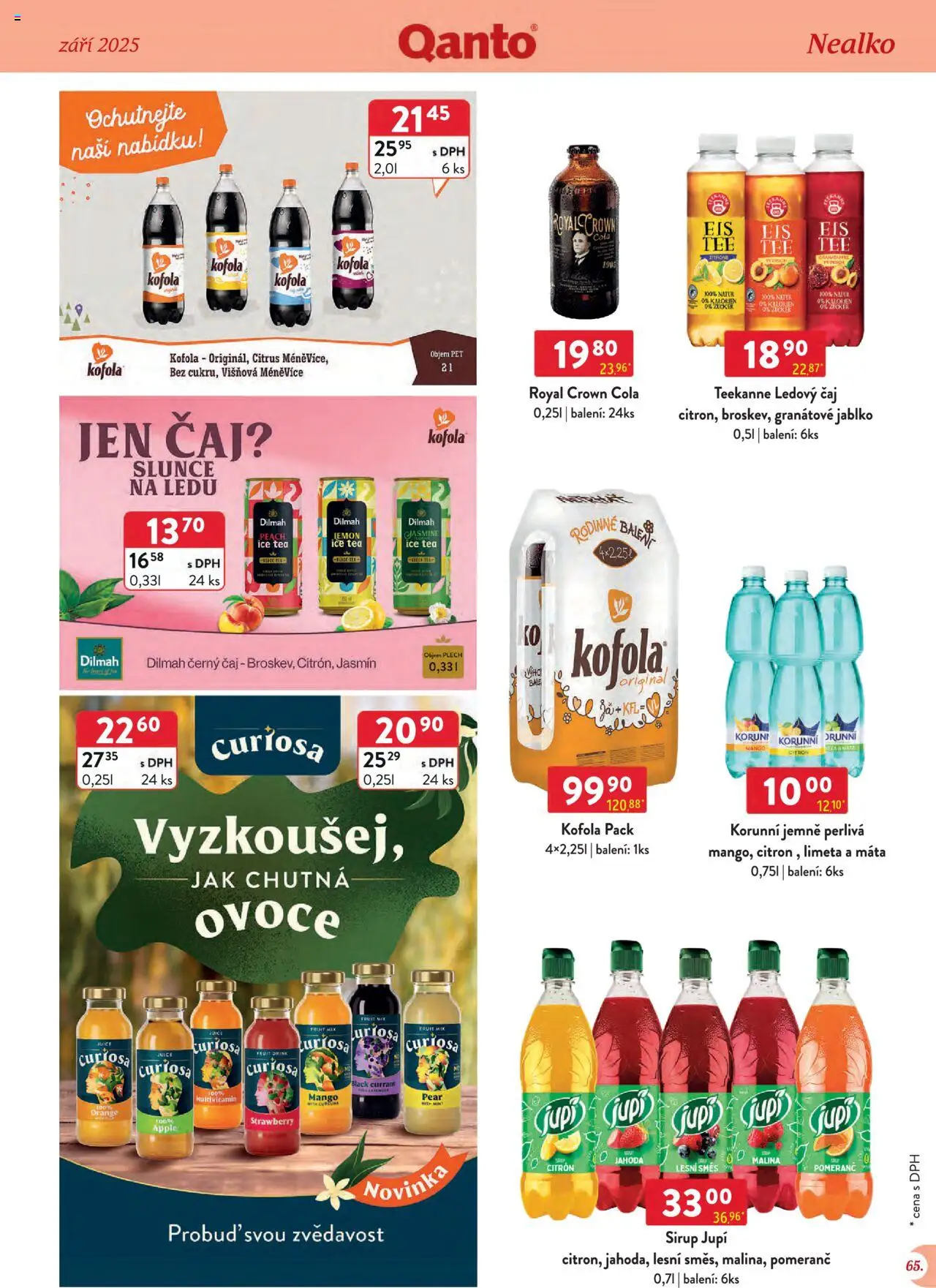 Astur & Qanto leták - Velkoobchod 09/2025 od 01.09.2025 | Strana: 65 | Produkty: Čaj, Plech, Jupí, Cola