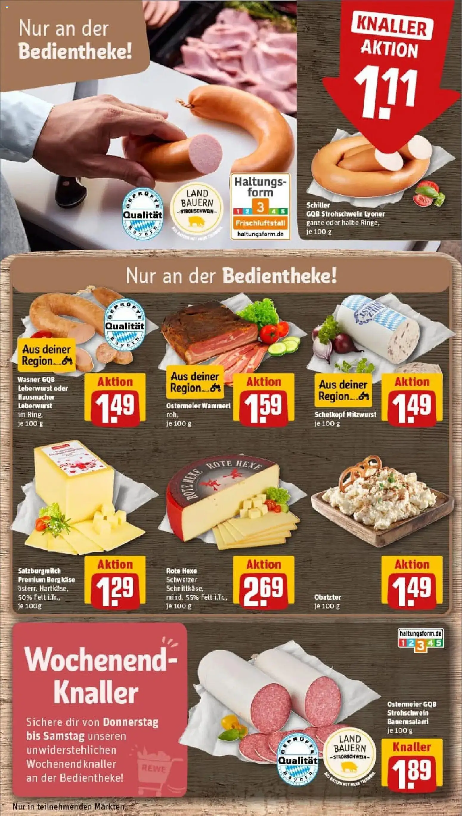 Rewe prospekt Untersiemau	 – gültig ab 11.01.2026 | Seite: 11 | Produkte: Salami