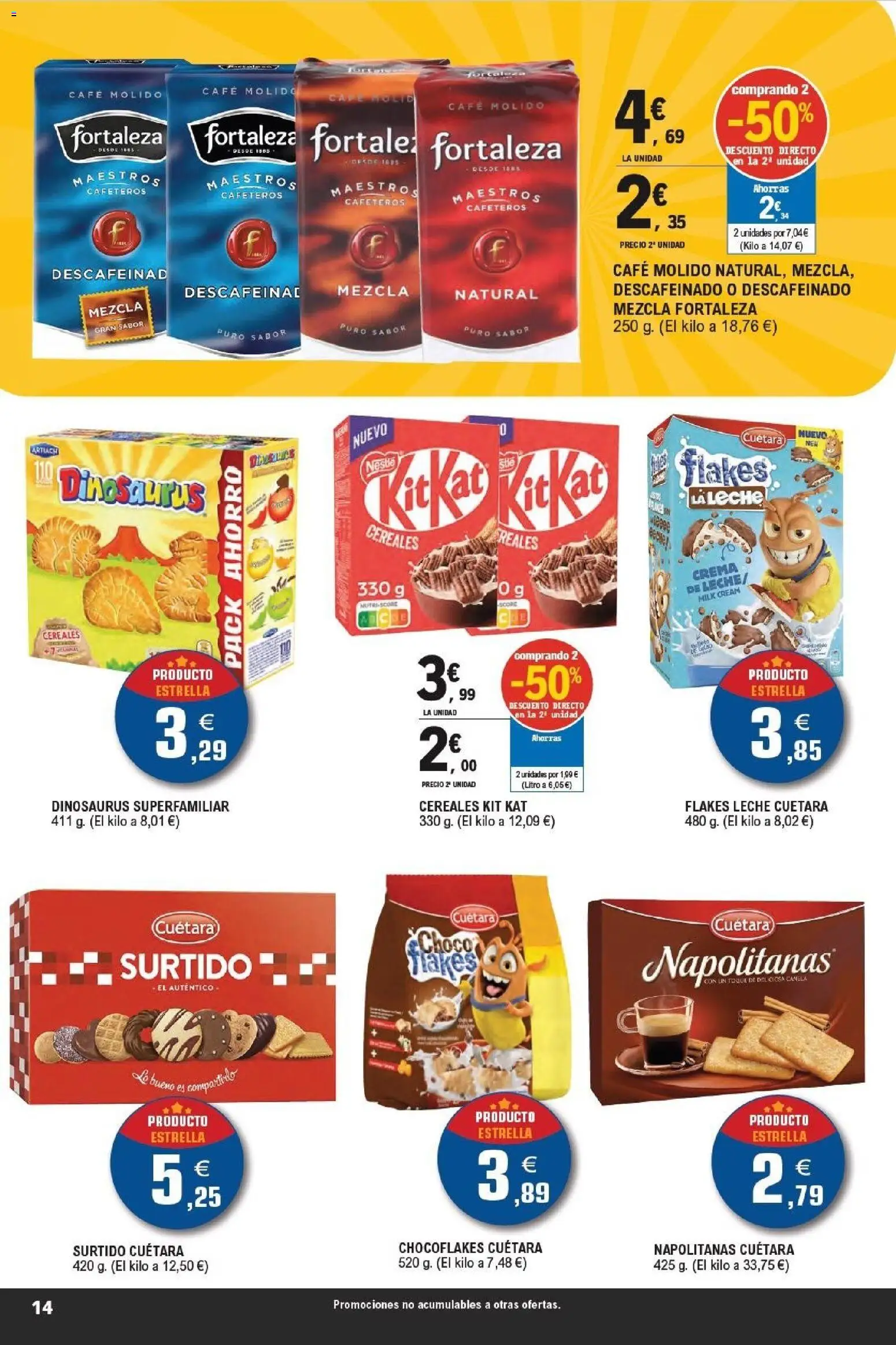 E.Leclerc - La semana del Ahorro │ válido desde el 16.02.2026 | Página: 14 | Productos: Leche, Café, Café molido, Crema