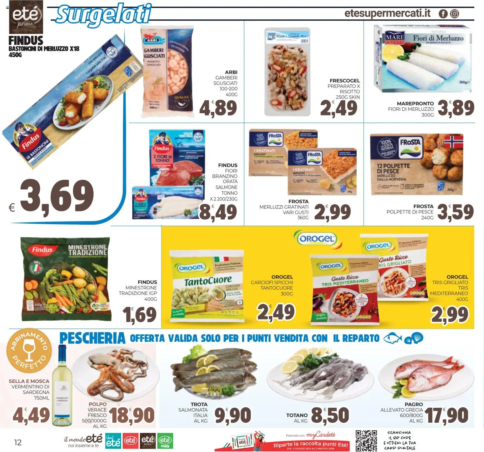 Volantino Eté del 18.02.2026 | Pagina: 12 | Prodotti: Tè, Merluzzo, Gamberi, Polpo