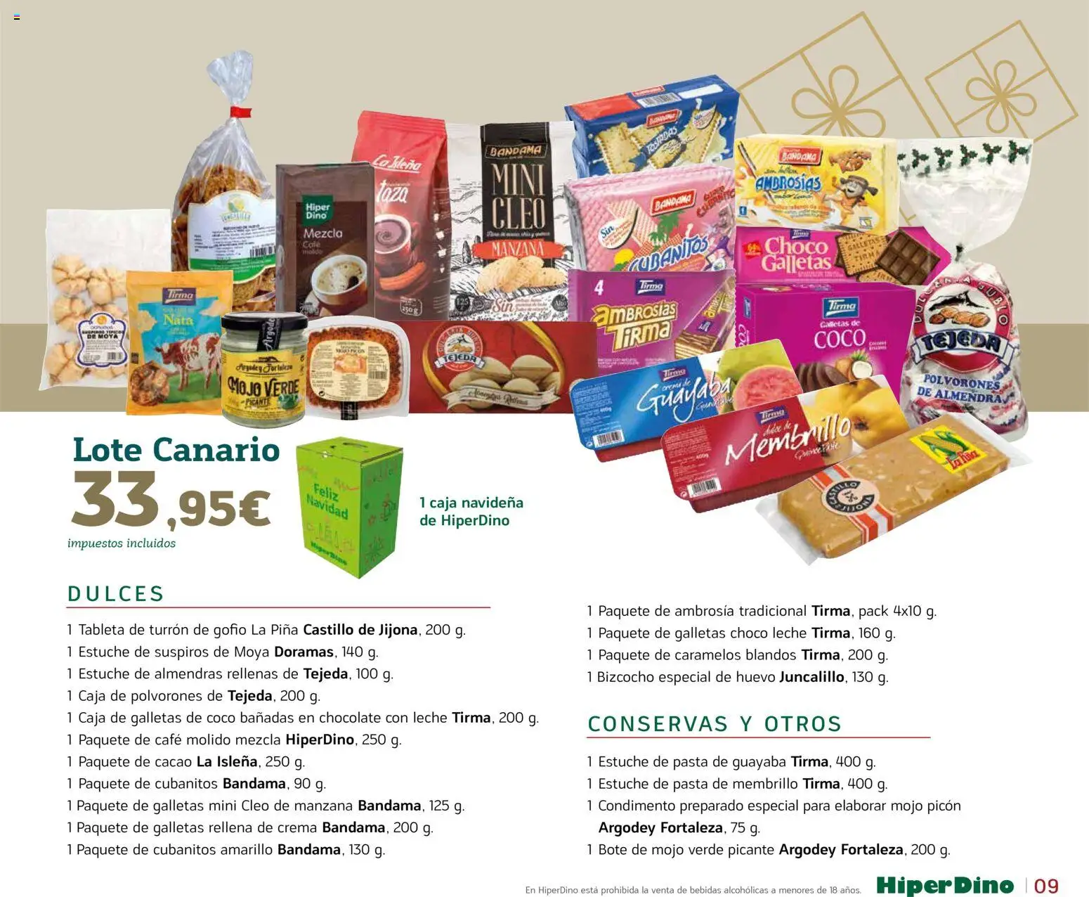 HiperDino - Catálogo Lotes y Cestas │ válido desde el 10.11.2025 | Página: 9 | Productos: Leche, Τυρόπιτα, Manzana, Φρυγανιές σικάλεως