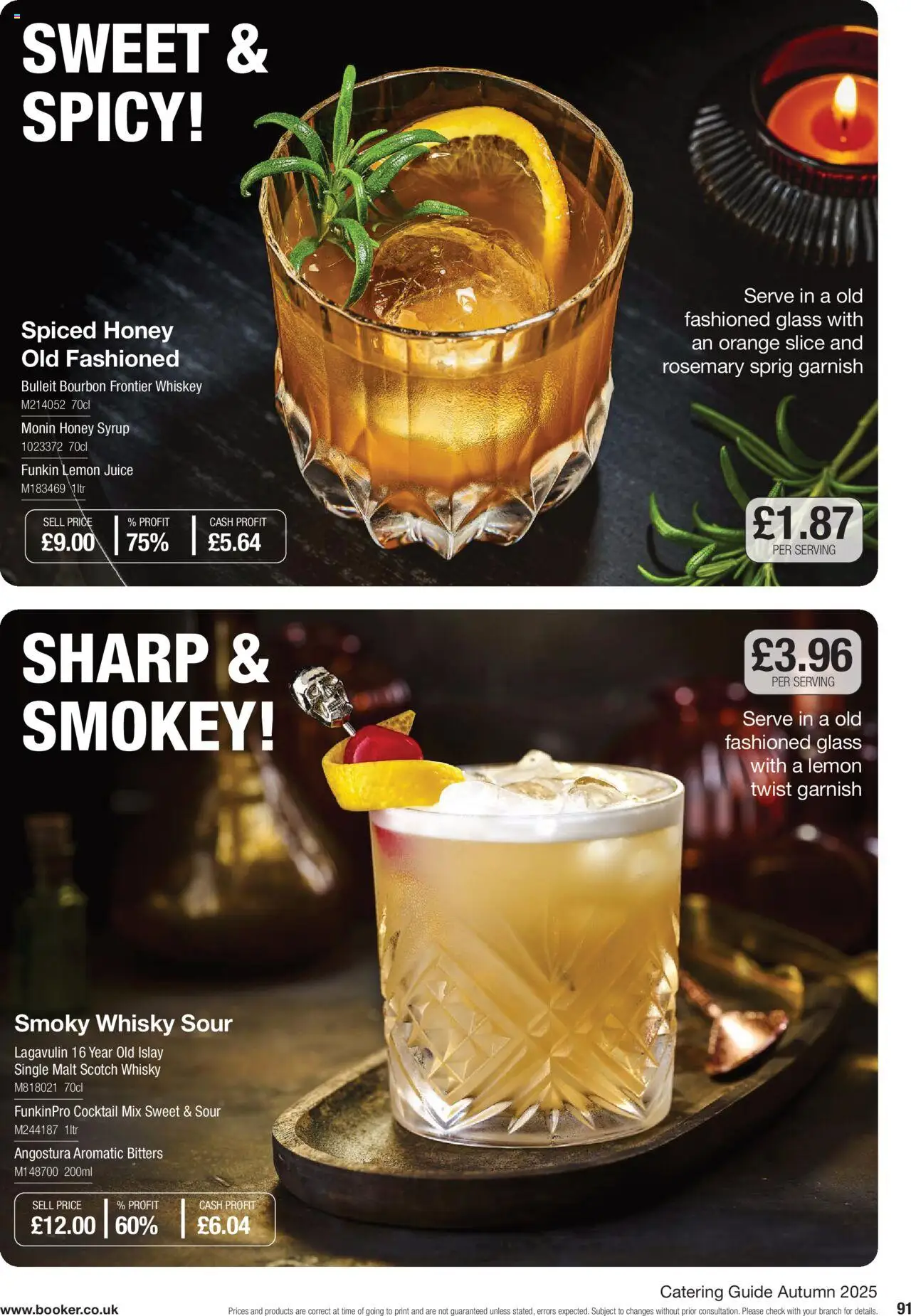 {H1} | Page: 91 | Products: Lemon juice, Rosemary, Whisky, Honey