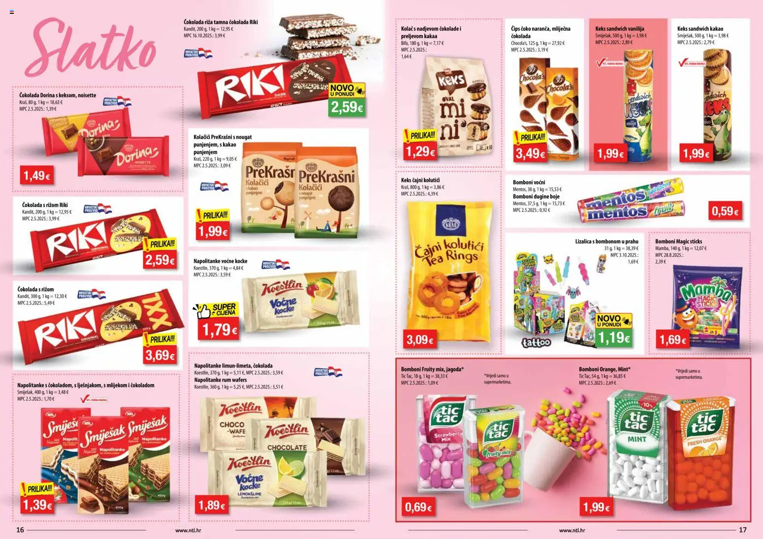 NTL katalog | vrijedi od 05.11.2025 | Stranica: 9 | Proizvodi: Dorina, Riža, Kolačići, Napolitanke