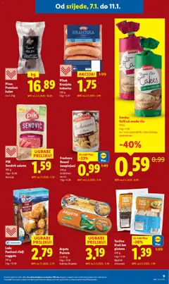 Sondey Vafli od smeđe riže, 120 g, 1 kg = 4.92, Sa 7 vrsta sjemenki ili s chia i kvinoja sjemenkama - Pregled kataloga iz trgovine Lidl, vrijedi od 07.01.2026 | Stranica: 9