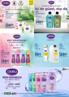 01.03.2026 tarihinden itibaren geçerli olan Metro kataloğu önizlemesi | Sayfa: 46 | Ürünler: Duş, Krem, Peeling, Duş jeli