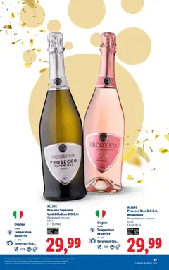 Ofertele Lidl valabile de la 23.02.2026 | Pagină: 49 | Produse: Ekmek tahtası, Prosecco, Vin