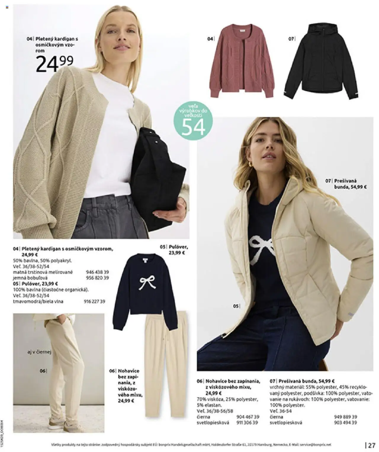 Nové Bonprix akcie – leták je platný od 23.09.2025 | Strana: 29 | Produkty: Nohavice