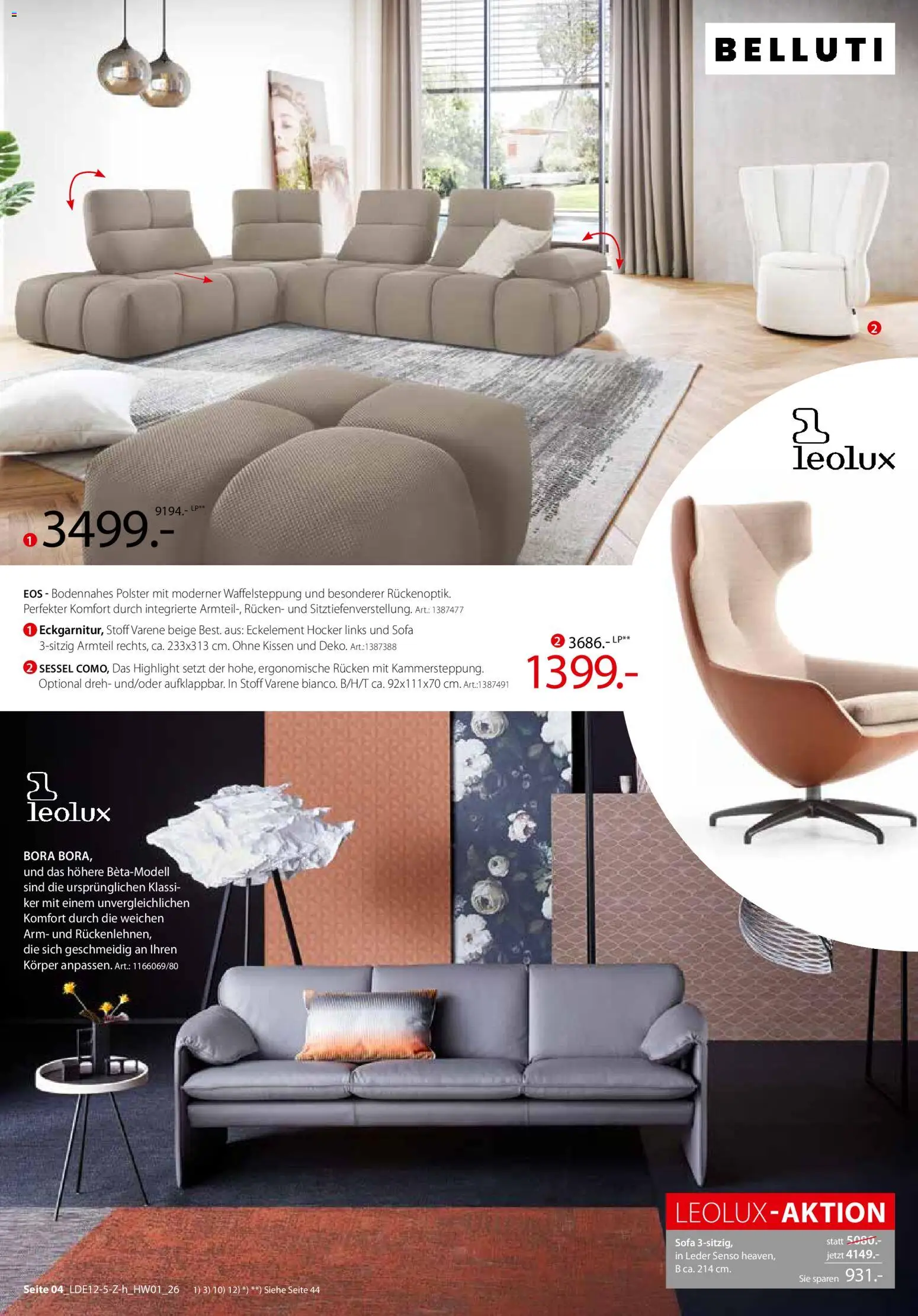 Zurbrüggen  Hochwert-Spezial – gültig ab 29.12.2025 | Seite: 6 | Produkte: Hocker, Kissen, Sofa, Sessel