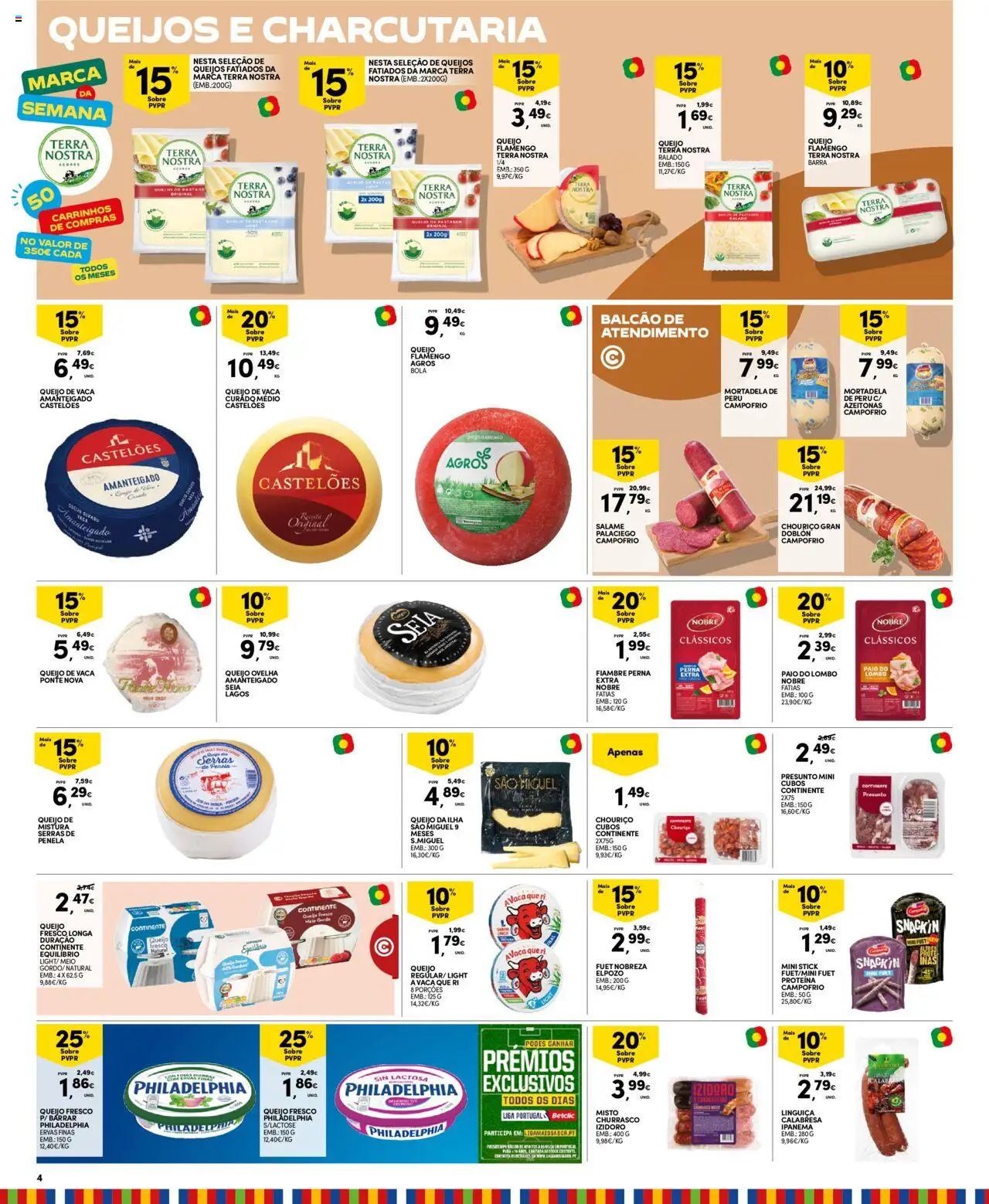 Continente - Madeira │ válido de 09.09.2025 | Página: 4 | Produtos: Queijo, Lombo, Salame, Chouriço