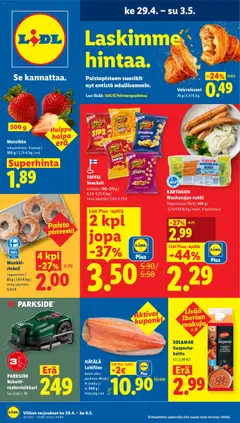Lidl-mainoslehti voimassa 29.04.2026 alkaen