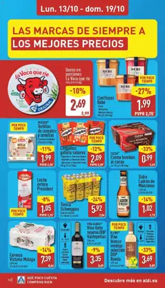 Vista previa Leche entera President, 1 l válido desde el 13.10.2025 | Página: 12
