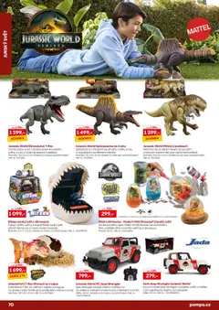 Náhled letáku POMPO katalog Vánoce 2025 od 16.10.2025 | Strana: 70 | Produkty: Vajíčka, Dinosaurus, Dinosauři, Baterie