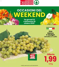 Anteprima del volantino Eurospar Occasioni del Weekend catalogo valido a partire dal 23.10.2025