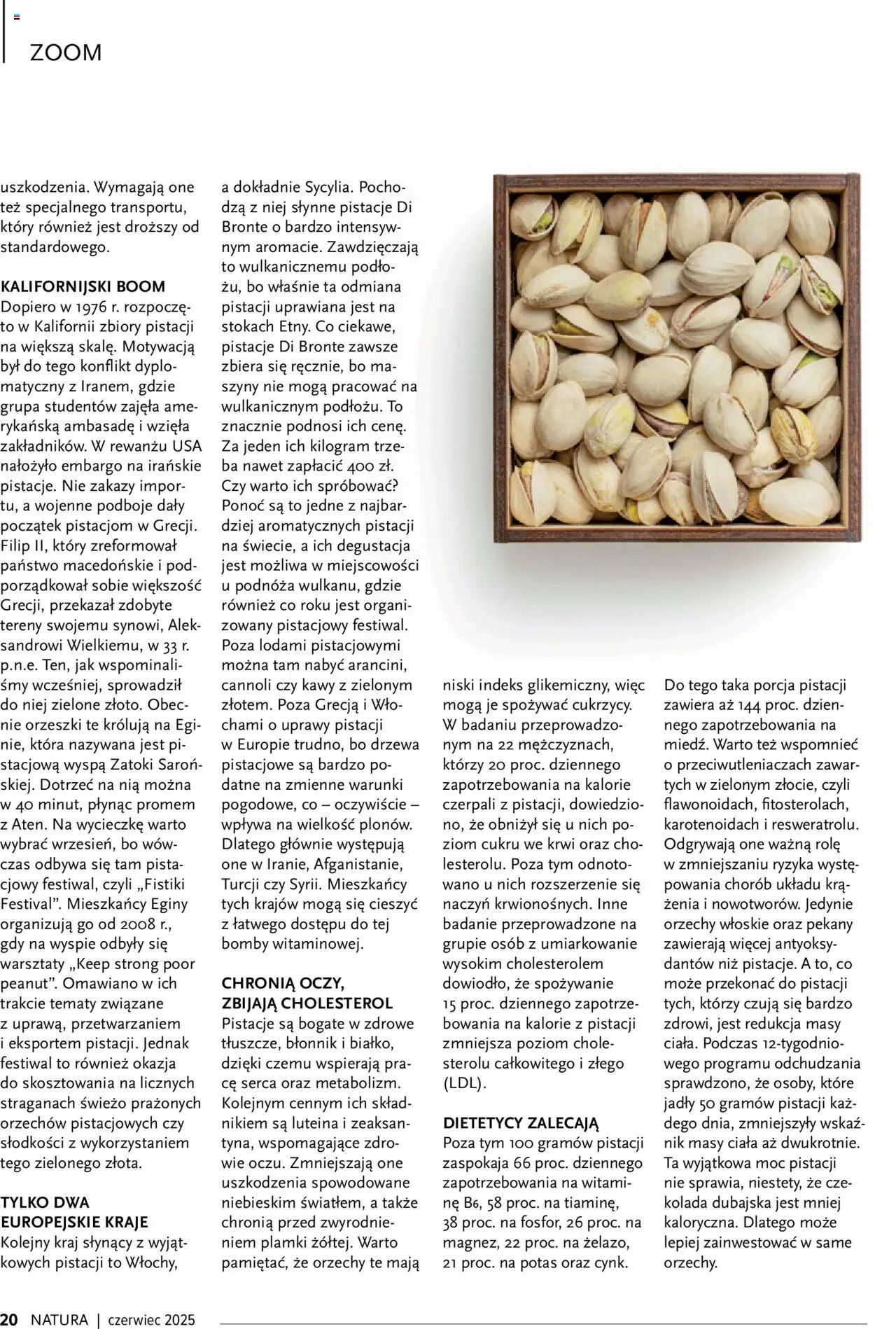 Drogerie Natura Gazetka - Magazyn Klubu Natura 06 od 01.06.2025 | Strona: 20 | Produkty: Orzechy włoskie, Orzechy