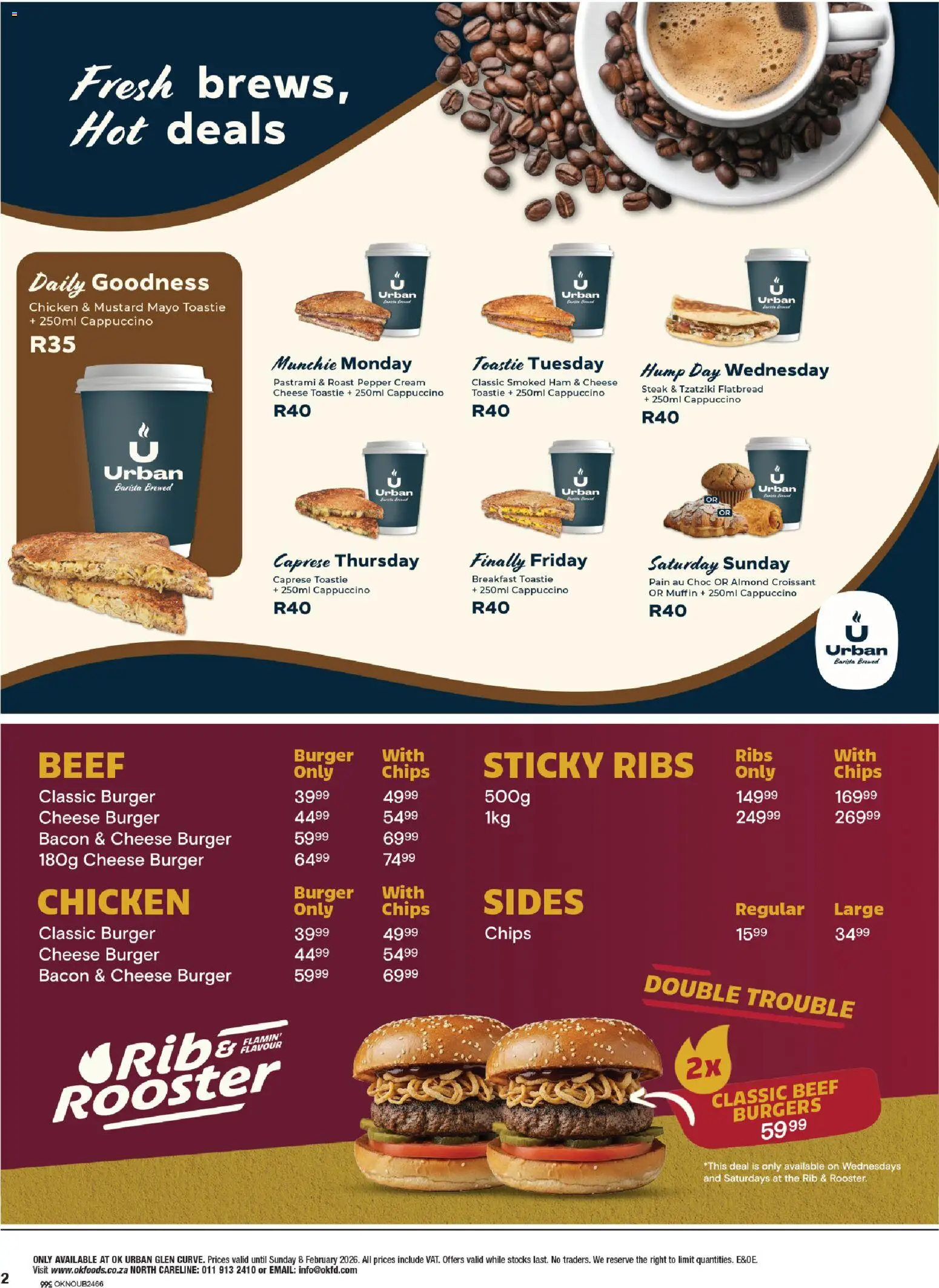New OK Foods catalogue – valid from 21.01.2026 | Page: 2 | Products: Steak, Ham, Beef, Pepper
