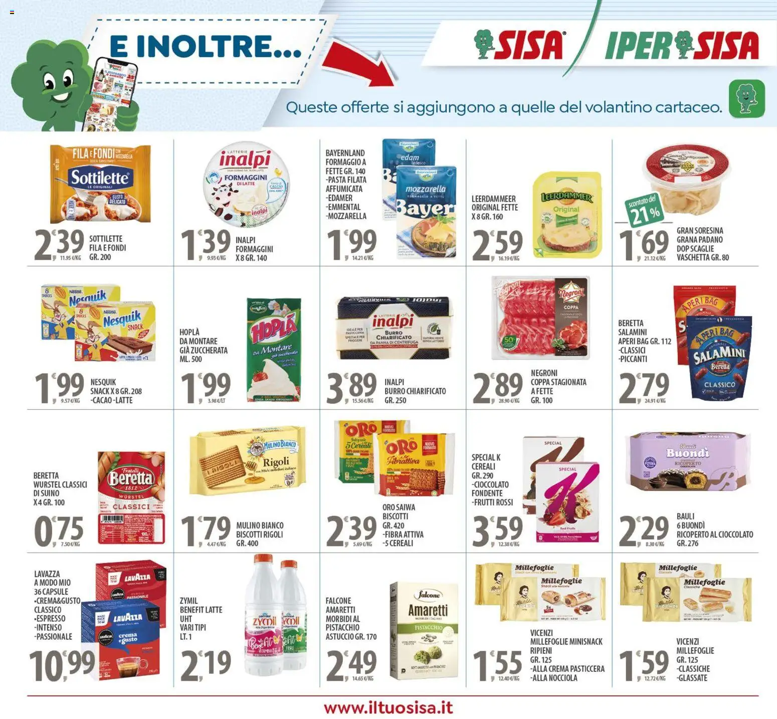 Volantino SISA del 16.12.2025 | Pagina: 24 | Prodotti: Biscotti, Suino, Formaggio, Astuccio