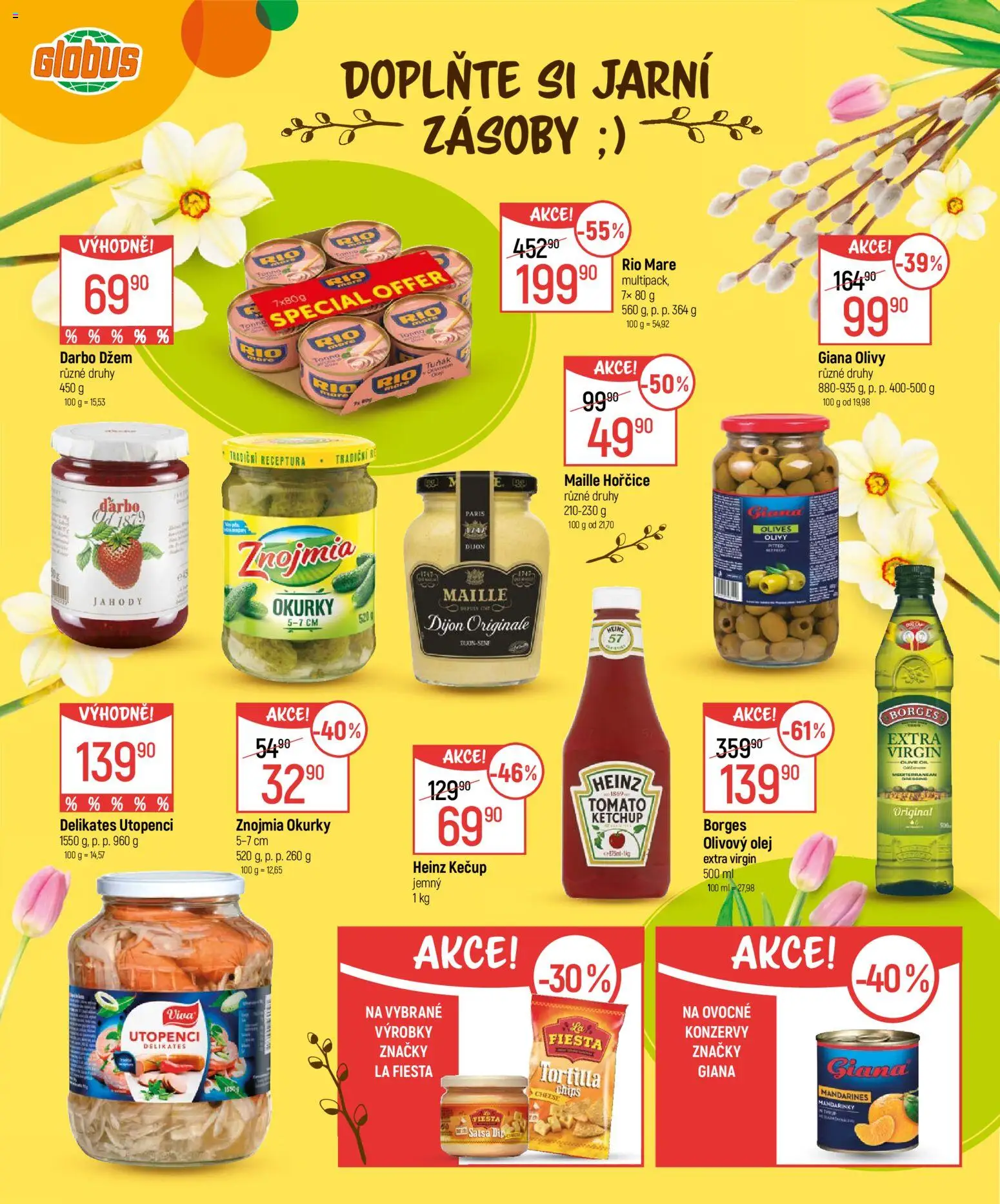 Globus leták - Velikonoce od 04.03.2026 | Strana: 16 | Produkty: Olivový olej, Globus, Olej, Kečup