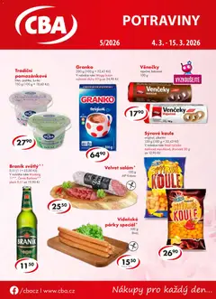 Náhled letáku CBA leták od 04.03.2026