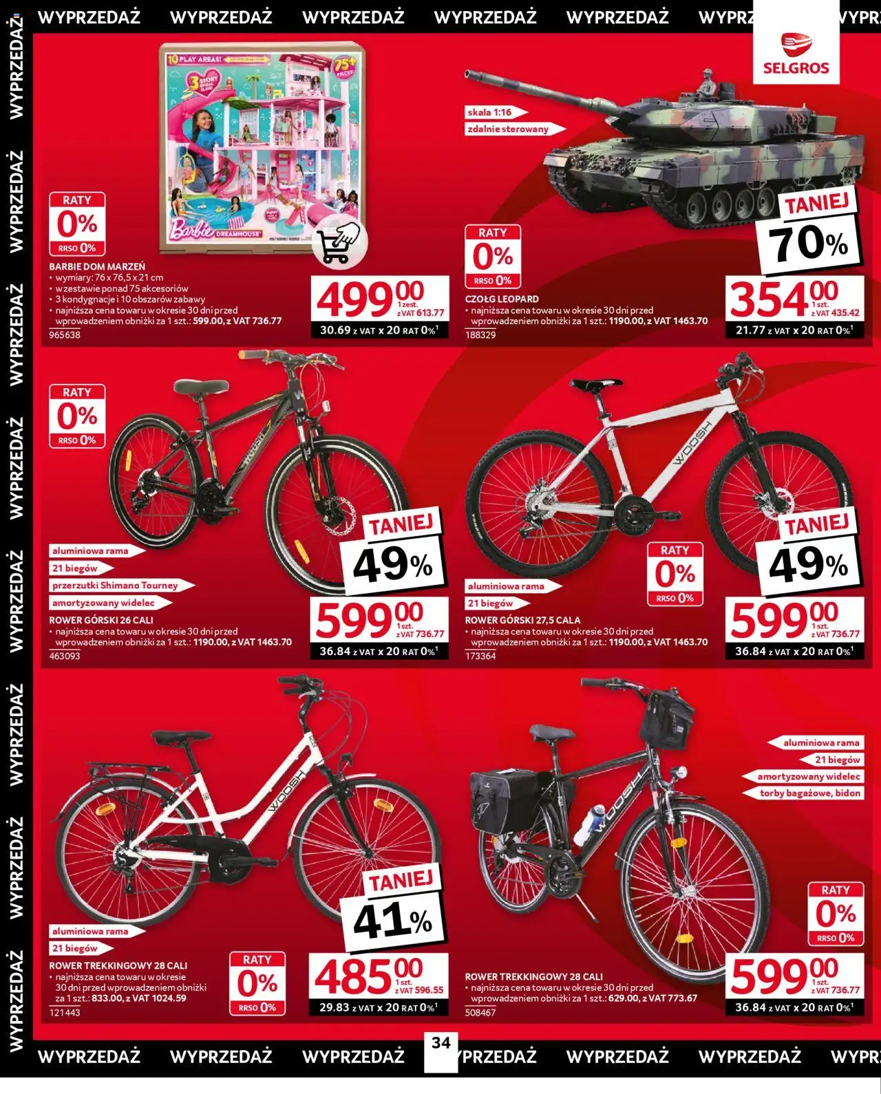 Selgros cash&carry Gazetka - Oferta przemysłowa od 11.09.2025 | Strona: 38 | Produkty: Barbie, Rower
