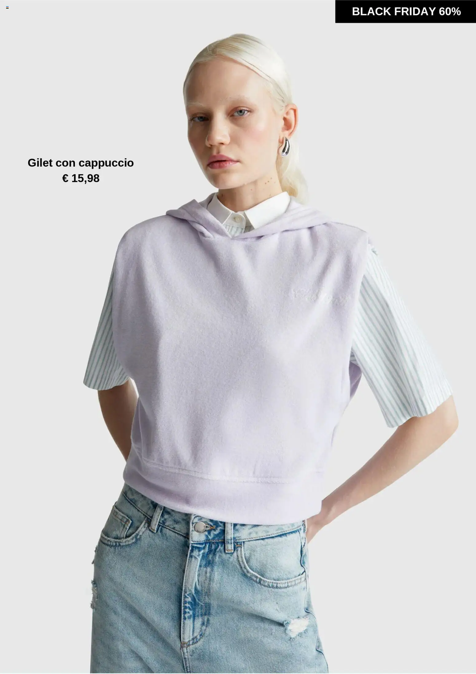 Volantino Benetton del 22.11.2025 | Pagina: 12 | Prodotti: Gilet, Cappuccio