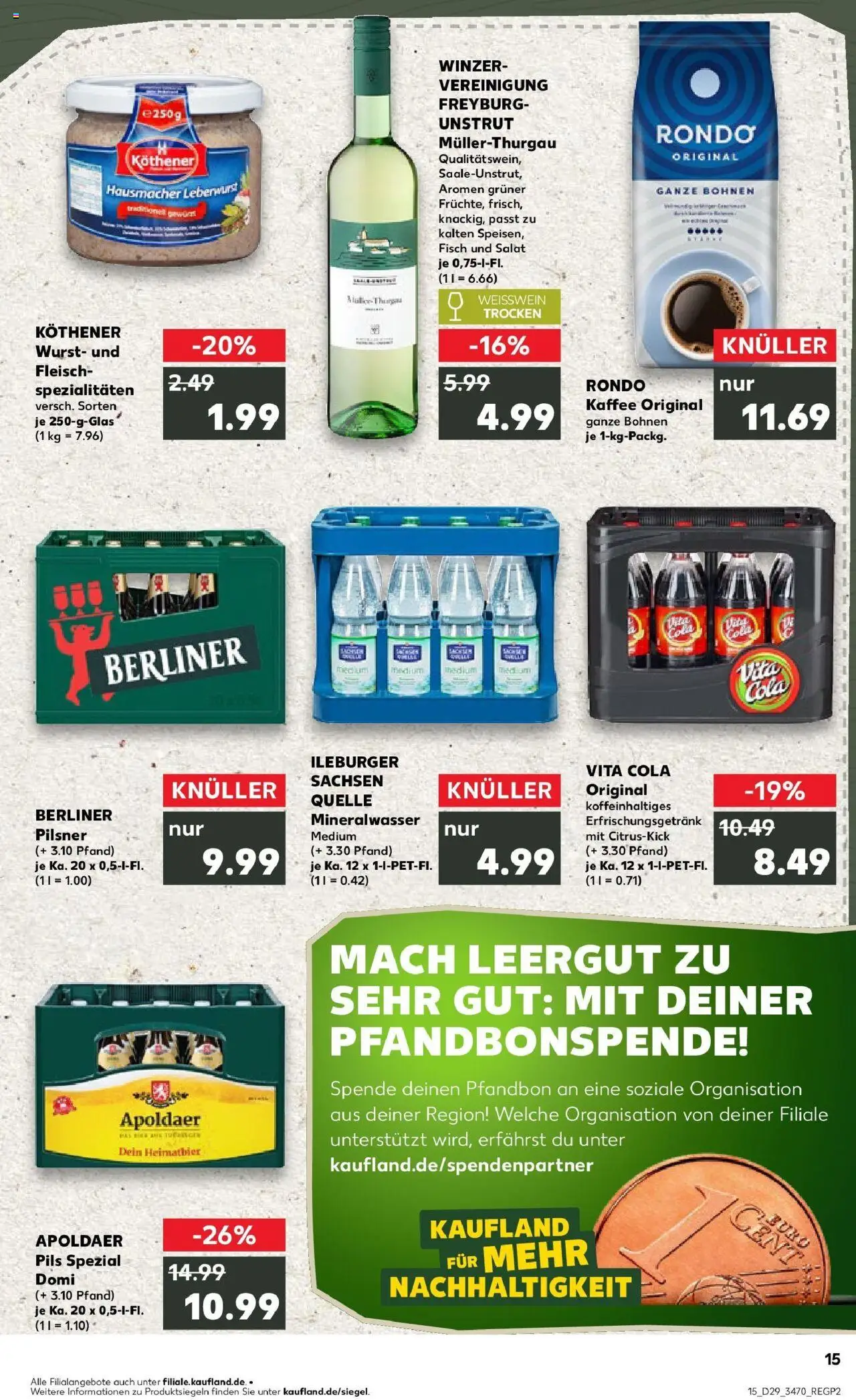 Kaufland prospekt Merseburg	 - gültig ab dem 21.07.2025 | Seite: 28 | Produkte: Weißwein, Weißwein trocken, Mineralwasser, Fleisch