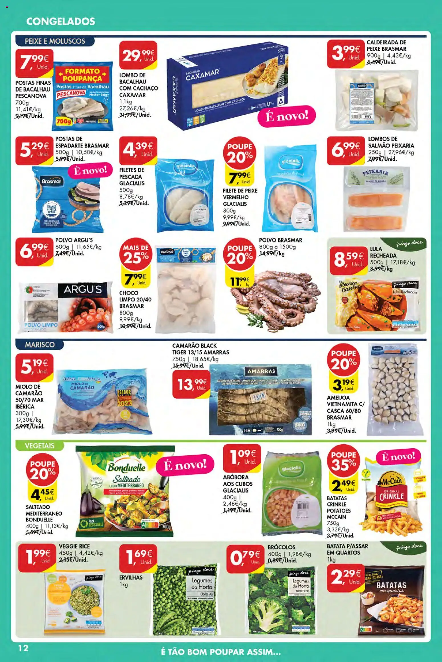Pingo Doce Poupe Esta Semana Açores │ válido de 13.11.2025 | Página: 12 | Produtos: Batata, Lulas, Camarão, Abóbora