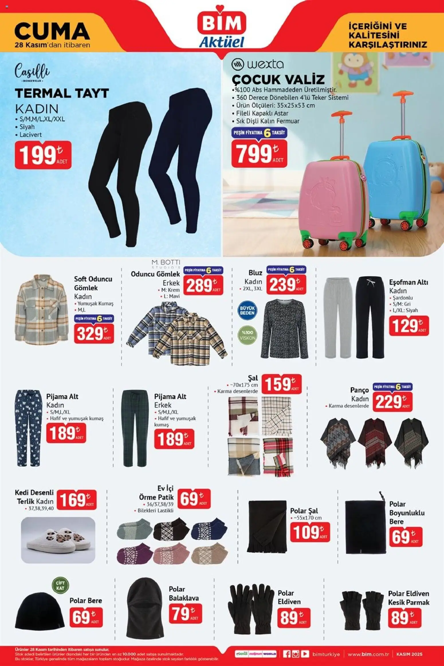 BİM Katalog Cuma - 28.11.2025 tarihinden itibaren geçerlidir | Sayfa: 6