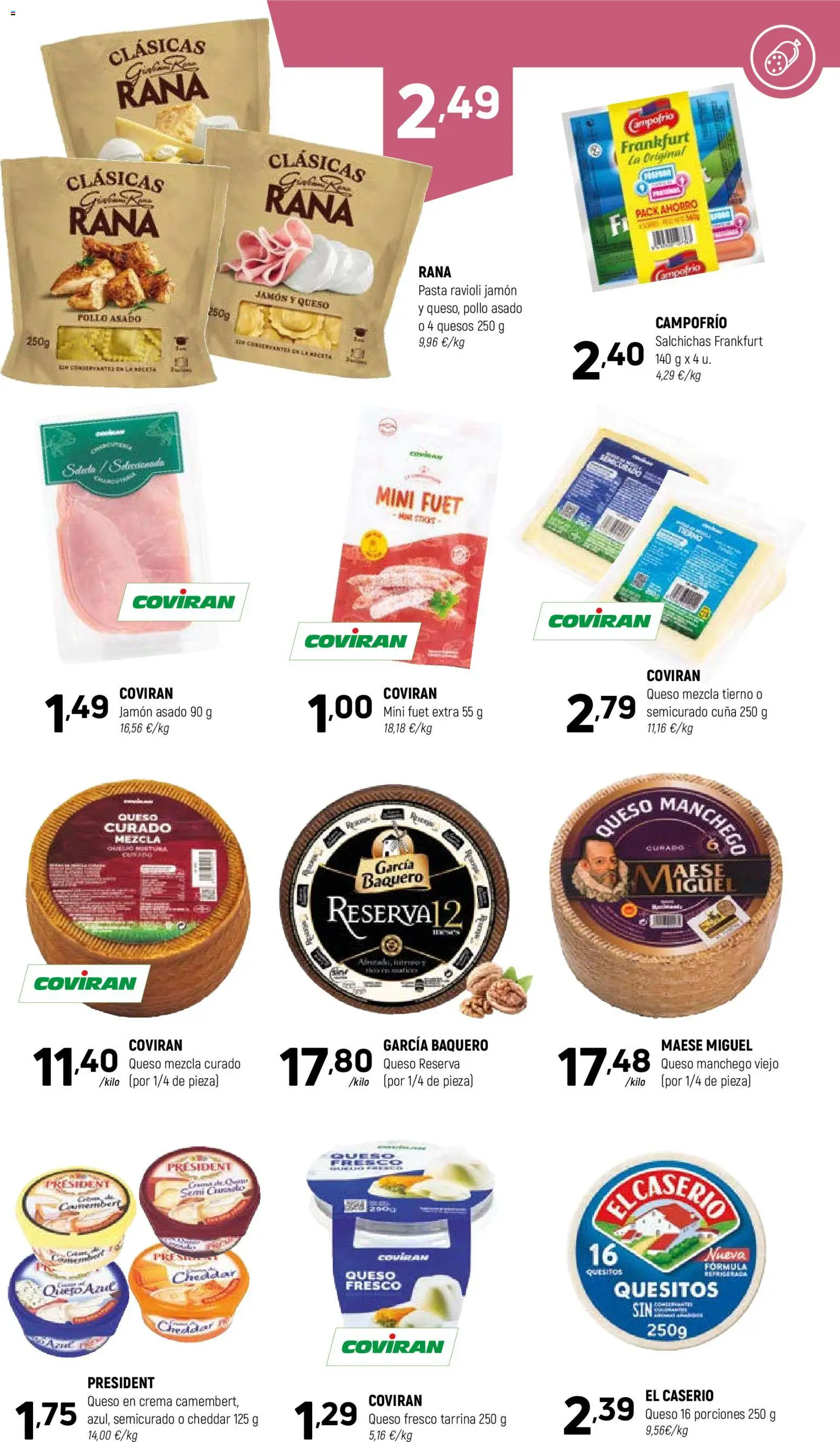 Coviran - Ceuta │ válido desde el 04.11.2025 | Página: 5 | Productos: Jamón, Queso fresco, Pasta, Crema