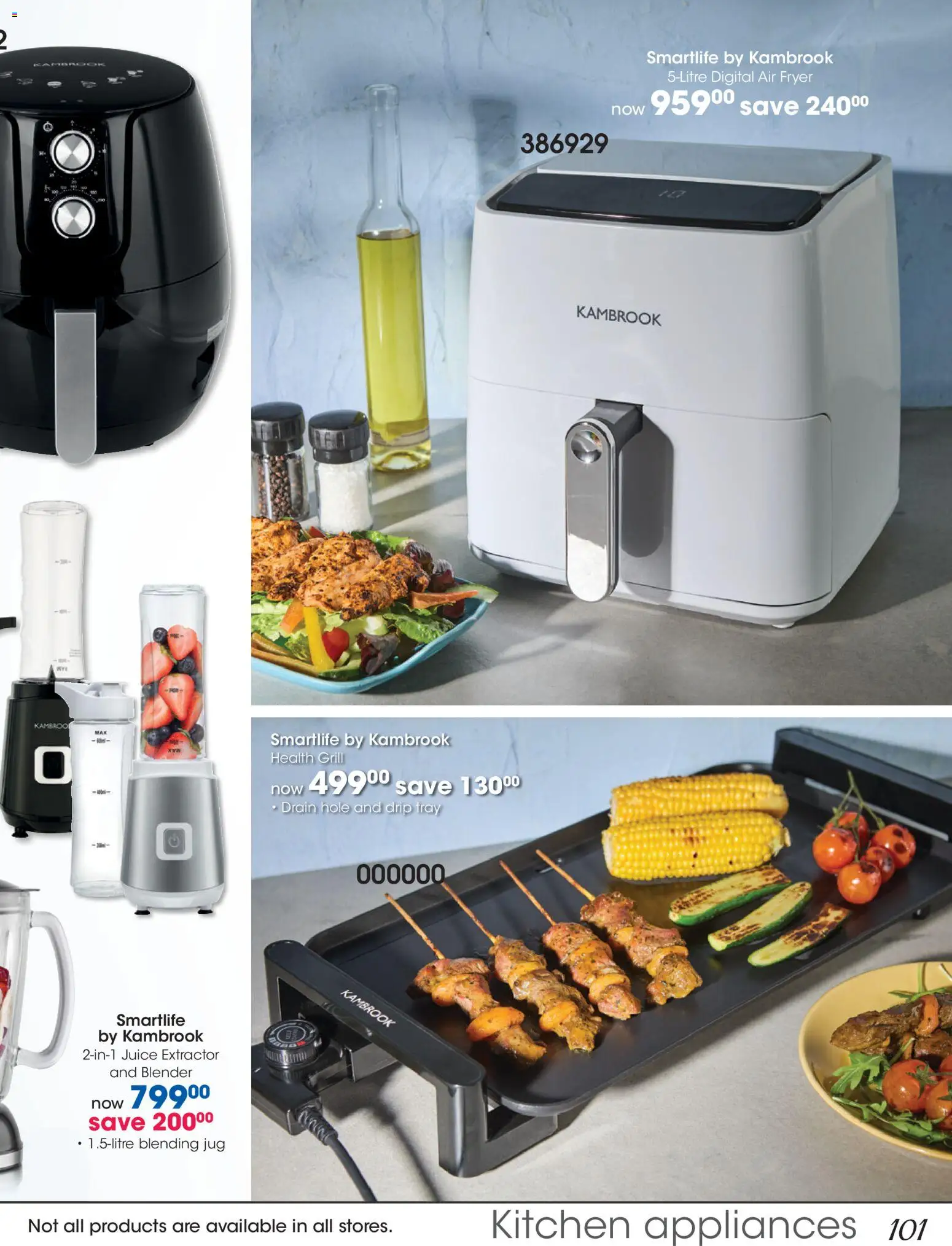 New Clicks catalogue – valid from 28.10.2025 | Page: 101 | Products: Grill, Fryer, Blender, Drip tray