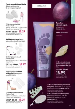 Ofertele Oriflame valabile de la 23.12.2025 | Pagină: 143 | Produse: Plasturi, Piatră ponce, Unt, Prune