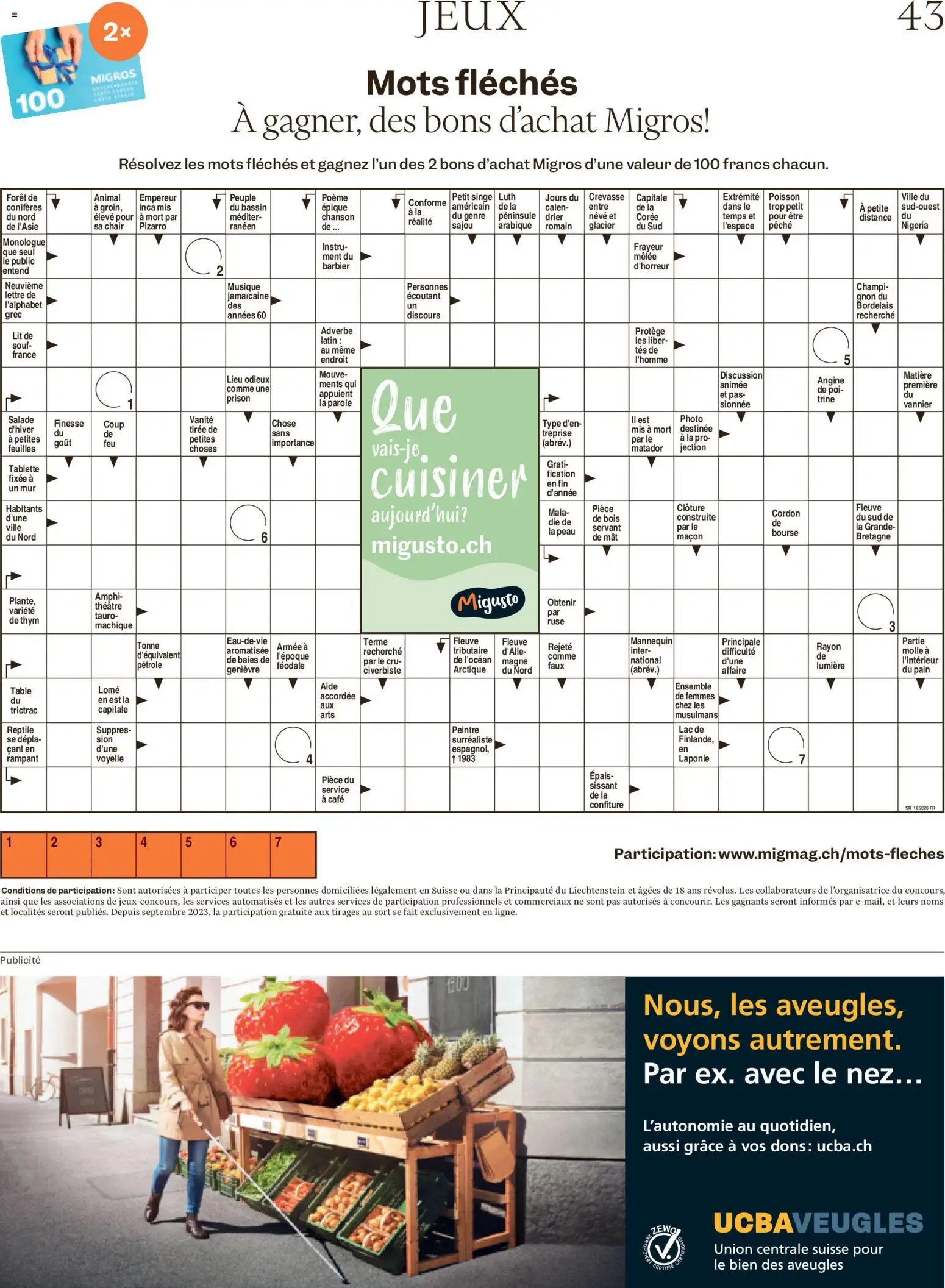 Migros aktionen Magazine FR – gültig ab 29.04.2026 | Seite: 43 | Produkte: Tablette