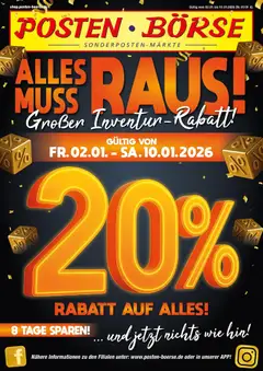 Posten Börse Prospekt ab 02.01.2026 gültig