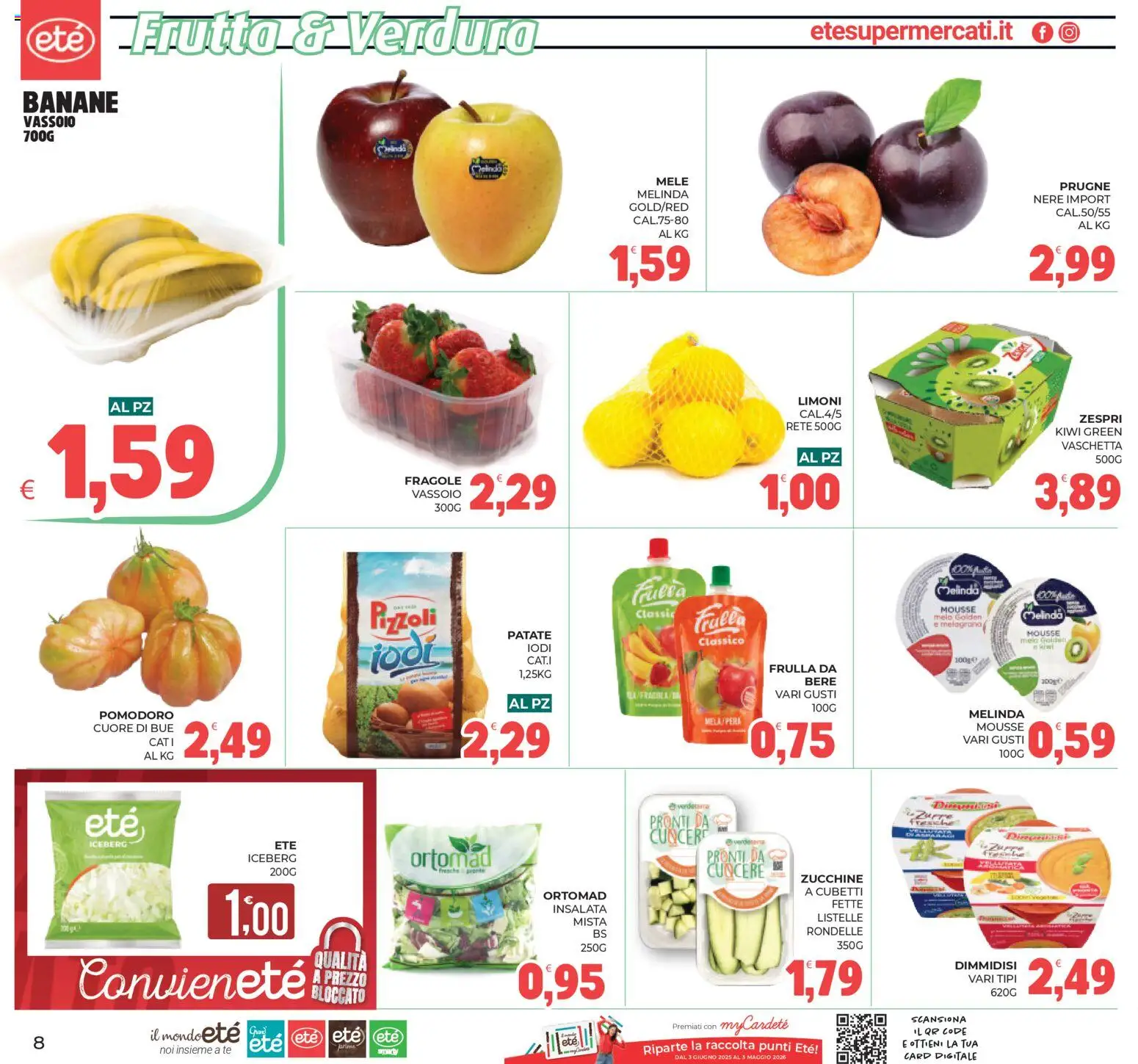 Volantino Eté del 11.03.2026 | Pagina: 8 | Prodotti: Fragole, Insalata, Pomodoro, Vassoio