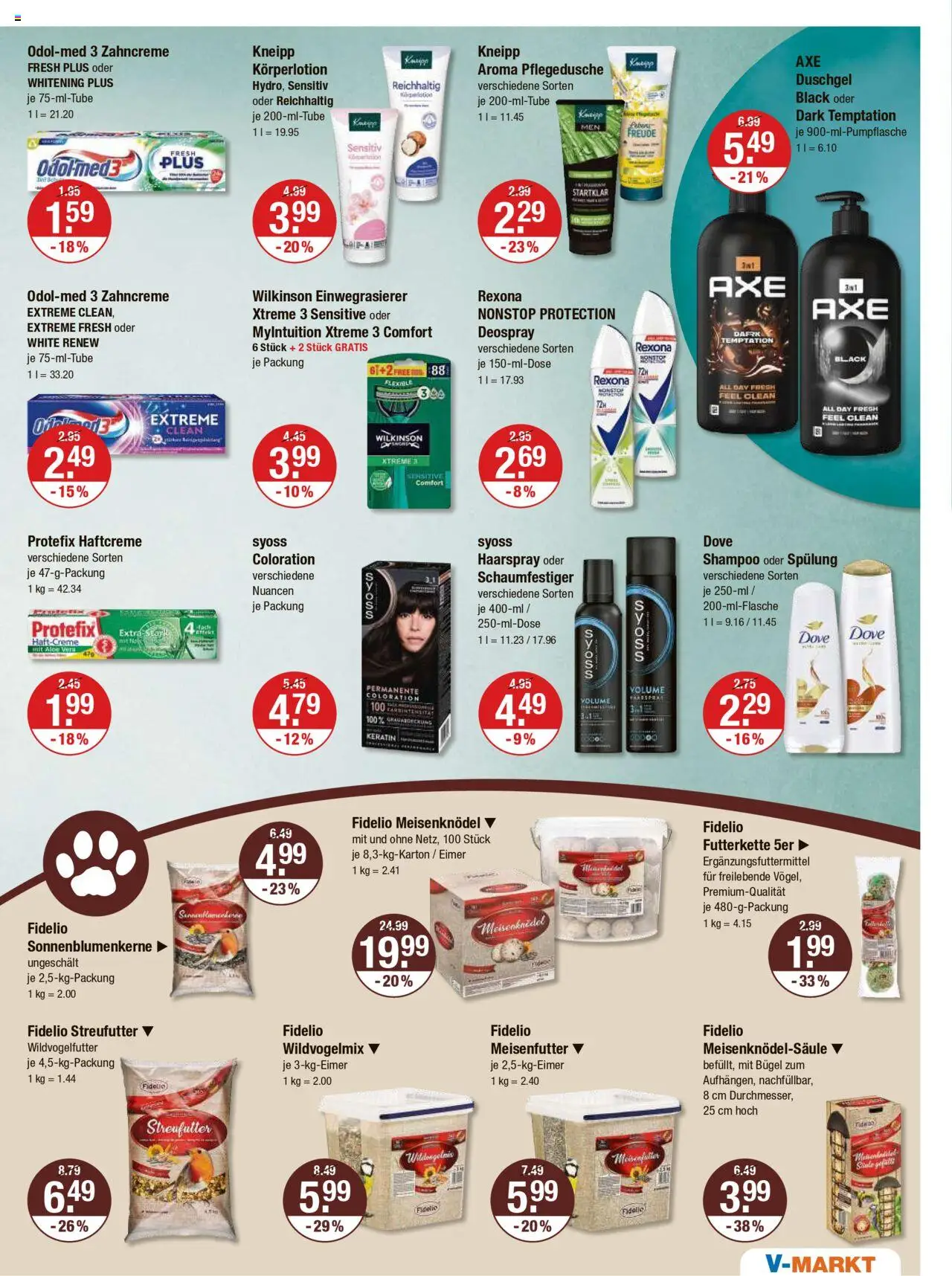 V-Markt - Hallertau / Oberpfalz – gültig ab 16.10.2025 | Seite: 15 | Produkte: Shampoo, Haarspray, Duschgel, Körperlotion