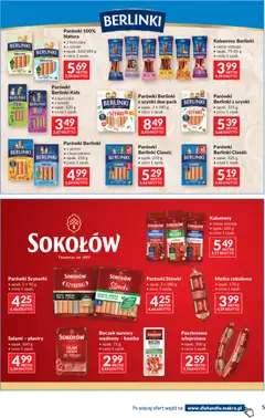 Pogląd oferty "Makro gazetka - Dystrybucja do sklepów" - ważna od 07.04.2026 | Strona: 5 | Produkty: Kabanosy, Parówki, Szynka, Salami